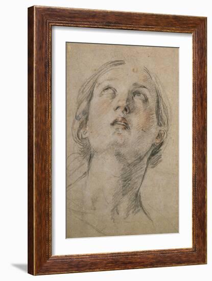 Head of a Woman Looking Up-Guido Reni-Framed Giclee Print