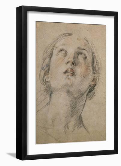 Head of a Woman Looking Up-Guido Reni-Framed Giclee Print