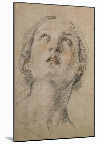 Head of a Woman Looking Up-Guido Reni-Mounted Giclee Print