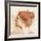 Head of a Woman (Red Crayon on Paper)-Edward John Poynter-Framed Giclee Print