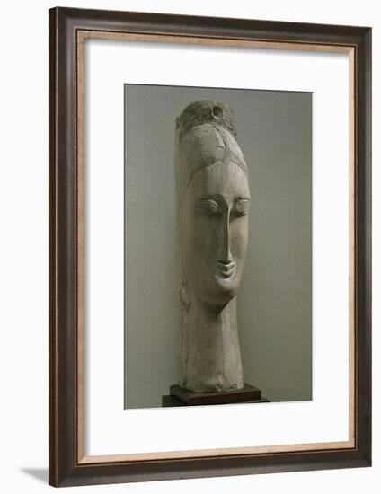 Head of a Woman-Amedeo Modigliani-Framed Giclee Print