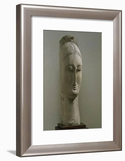 Head of a Woman-Amedeo Modigliani-Framed Giclee Print