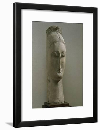 Head of a Woman-Amedeo Modigliani-Framed Giclee Print