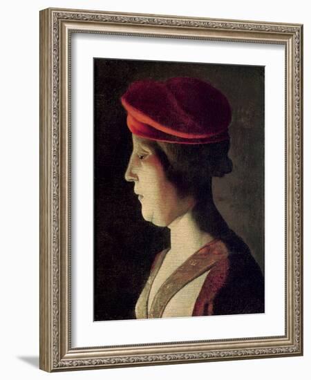 Head of a Woman-Georges de La Tour-Framed Giclee Print