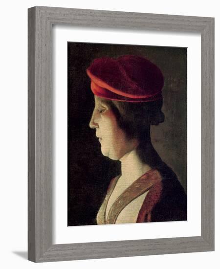 Head of a Woman-Georges de La Tour-Framed Giclee Print