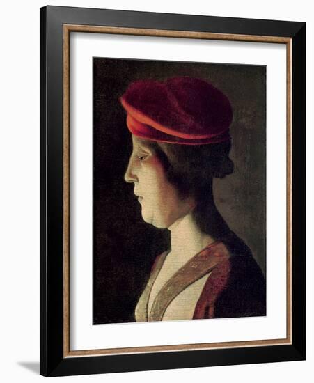 Head of a Woman-Georges de La Tour-Framed Giclee Print