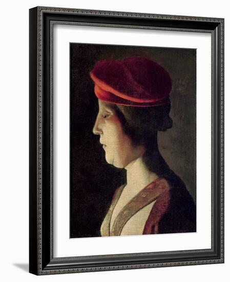 Head of a Woman-Georges de La Tour-Framed Giclee Print