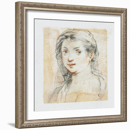 Head of a Woman-Giuseppe Cesari-Framed Giclee Print