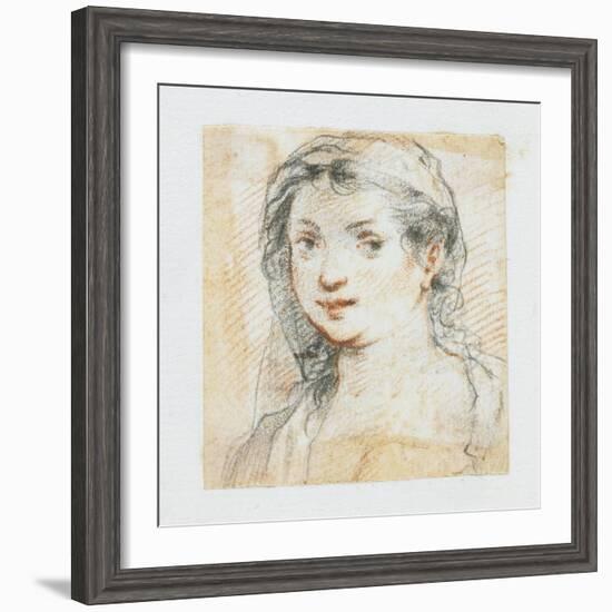 Head of a Woman-Giuseppe Cesari-Framed Giclee Print