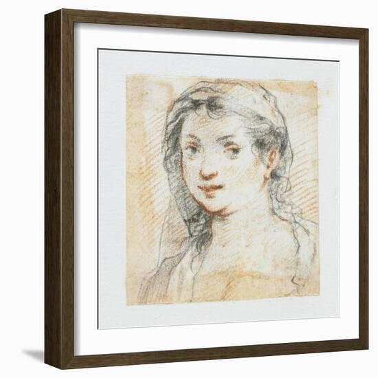 Head of a Woman-Giuseppe Cesari-Framed Giclee Print