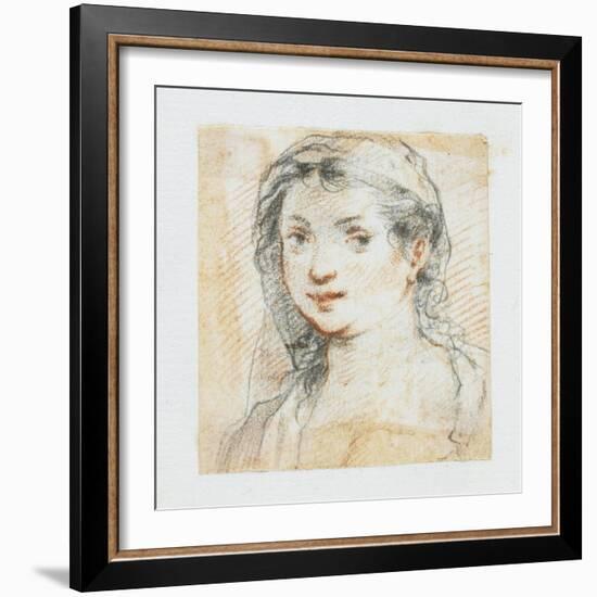 Head of a Woman-Giuseppe Cesari-Framed Giclee Print