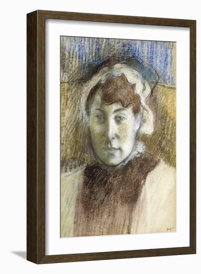 Head of a Woman-Edgar Degas-Framed Giclee Print