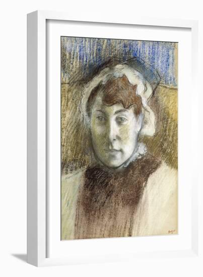 Head of a Woman-Edgar Degas-Framed Giclee Print