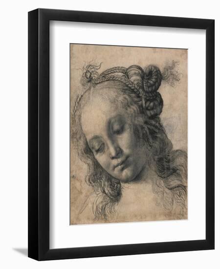 Head of a Woman-Andrea Verrocchio-Framed Premium Giclee Print