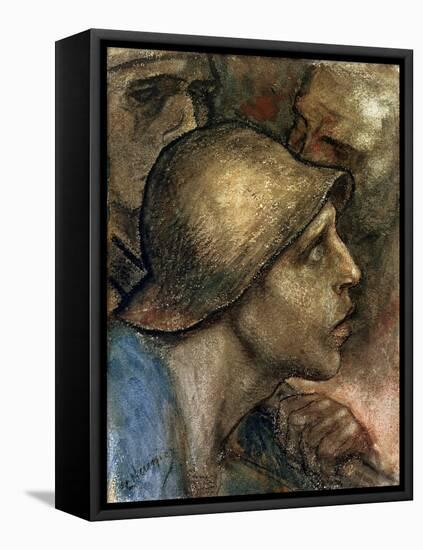 Head of a Worker-Constantin Meunier-Framed Premier Image Canvas