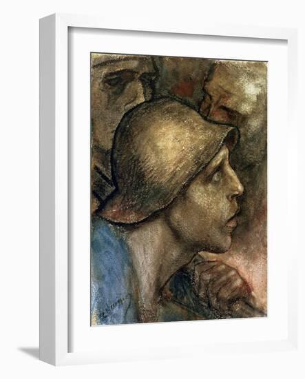 Head of a Worker-Constantin Meunier-Framed Giclee Print