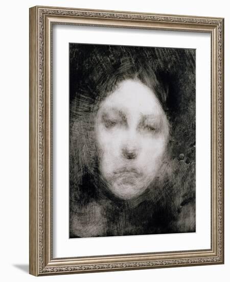 Head of a Young Girl, 1890-Eugene Carriere-Framed Giclee Print