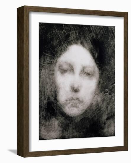 Head of a Young Girl, 1890-Eugene Carriere-Framed Giclee Print