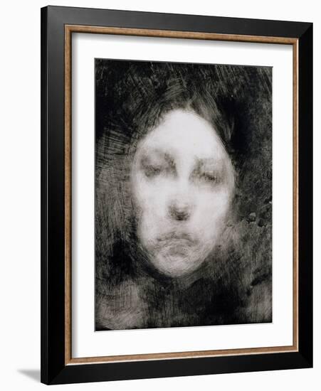 Head of a Young Girl, 1890-Eugene Carriere-Framed Giclee Print