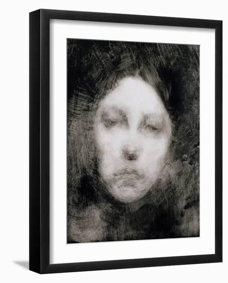 Head of a Young Girl, 1890-Eugene Carriere-Framed Giclee Print