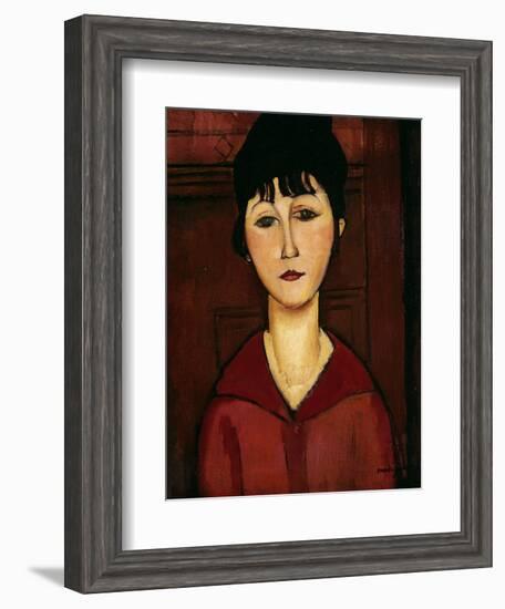 Head of a Young Girl, 1916-Amedeo Modigliani-Framed Giclee Print