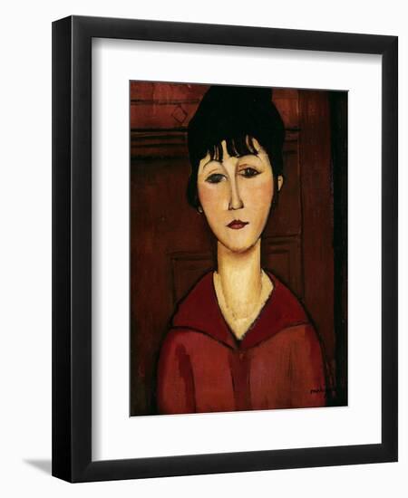 Head of a Young Girl, 1916-Amedeo Modigliani-Framed Giclee Print