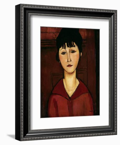 Head of a Young Girl, 1916-Amedeo Modigliani-Framed Giclee Print