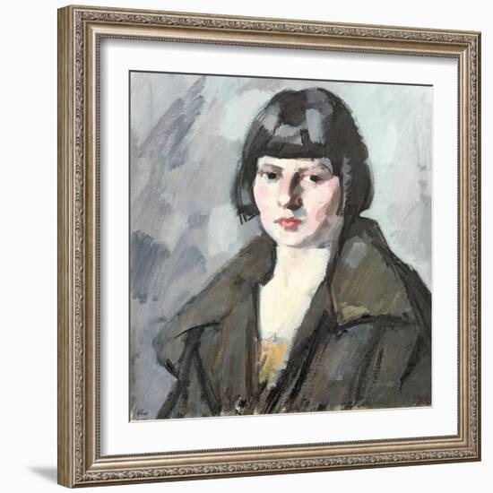 Head of a Young Girl, C.1920-Samuel John Peploe-Framed Giclee Print