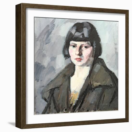 Head of a Young Girl, C.1920-Samuel John Peploe-Framed Giclee Print