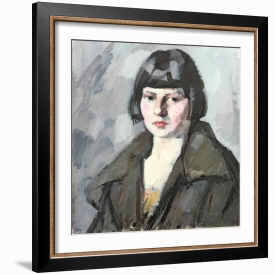 Head of a Young Girl, C.1920-Samuel John Peploe-Framed Giclee Print