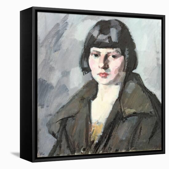 Head of a Young Girl, C.1920-Samuel John Peploe-Framed Premier Image Canvas