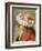 Head of a Young Girl in a Red Hat-Pierre-Auguste Renoir-Framed Giclee Print