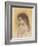 Head of a Young Girl in Profile; Tete De Jeune Fille En Profil-Pierre-Auguste Renoir-Framed Giclee Print