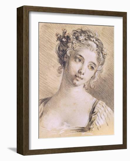 Head of a Young Girl-Francois Boucher-Framed Giclee Print