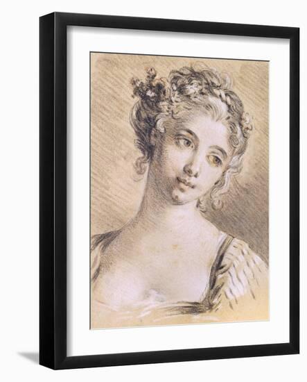 Head of a Young Girl-Francois Boucher-Framed Giclee Print