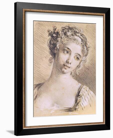 Head of a Young Girl-Francois Boucher-Framed Giclee Print