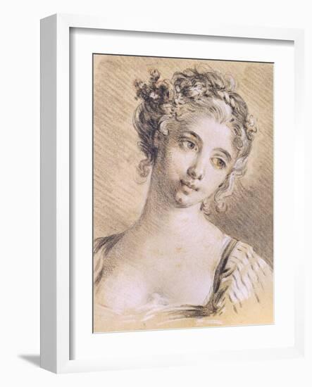 Head of a Young Girl-Francois Boucher-Framed Giclee Print