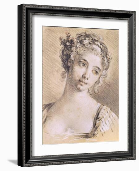 Head of a Young Girl-Francois Boucher-Framed Giclee Print