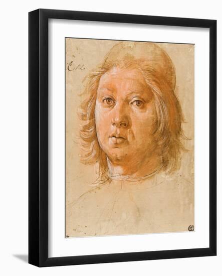 Head of a Young Man Wearing a Beret-Pietro Perugino-Framed Giclee Print