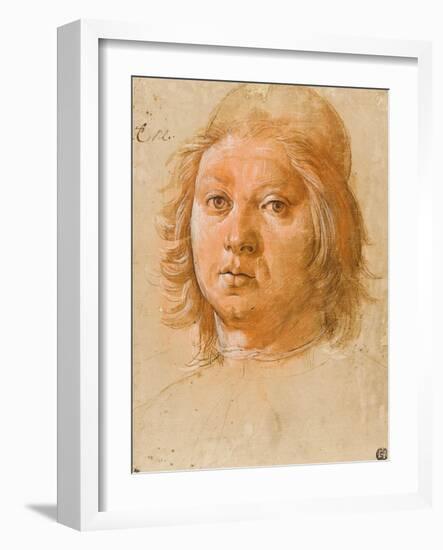 Head of a Young Man Wearing a Beret-Pietro Perugino-Framed Giclee Print