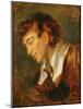 Head of a Young Man-Jean-Honoré Fragonard-Mounted Giclee Print