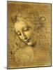 Head of a Young Woman La Scapigliata (the Lady of the Disheveled Hair)-Leonardo da Vinci-Mounted Giclee Print