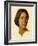 Head of a Young Woman Looking to Her Left, 19th Century-Hippolyte Flandrin-Framed Giclee Print