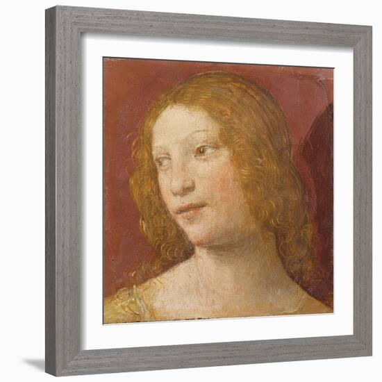 Head of a Young Woman-Bernardino Luini-Framed Giclee Print