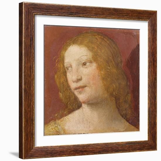 Head of a Young Woman-Bernardino Luini-Framed Giclee Print