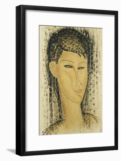 Head of a Young Women-Amedeo Modigliani-Framed Giclee Print