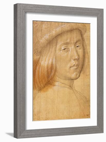 Head of a Youth-Lorenzo di Credi-Framed Giclee Print