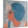 Head of Amenophis III from the Tomb of Onsou, 18th Dynasty, 1550-1295 BC (Mural)-null-Mounted Giclee Print