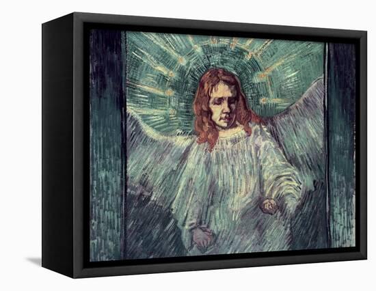 Head of an Angel, after Rembrandt, c.1889-Vincent van Gogh-Framed Premier Image Canvas