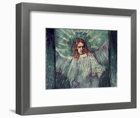 Head of an Angel, after Rembrandt, c.1889-Vincent van Gogh-Framed Premium Giclee Print